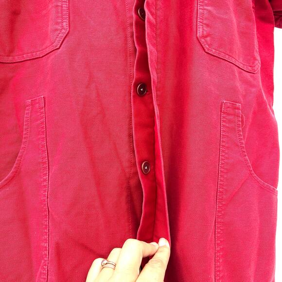 Caron Callahan Cotton Denim Short Sleeve Jumpsuit Collared Boilersuit XS - Picture 7 of 8